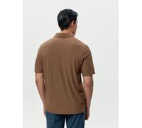 Born Living Yoga Scanno Short Sleeve Polo Marron S Homme