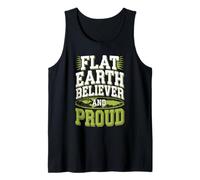 T-Shirt sceptique Flat Earth Believer and Alternative Science Débardeur