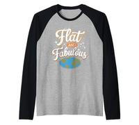 T-Shirt sceptique Flat Earth Believer and Alternative Science Manche Raglan