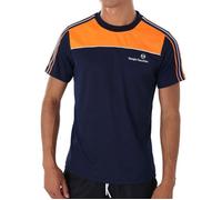 T-SHIRT SERGIO TACCHINI LISTA PL BLEU MARINE ET ORANGE S