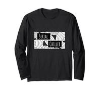 T-Shirt Serial Chiller Funny Printed Binge Movie Chill Retro Manche Longue