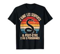 T Shirt Serpent Mignon Citation Drole J'aime Les Serpents T-Shirt