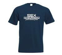 T-Shirt - Sex Instructor - leçon de Date Limite - Bleu Marine - S - imprimé avec Motif - été - Chemise Amusante - Sport - Loisirs