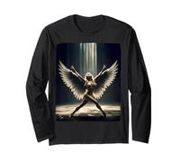 T-Shirt Sexy Fille sur t-Shirt pour Homme - Belle Blonde Ange Dansant Manche Longue