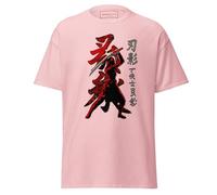 T-shirt Shadow Warrior - T-shirt japonais Samurai Shinobi Esthétique pour les joueurs - Design féodal inspiré du Japon pour les fans de l'univers Shadow Creed, rose clair, XL