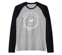 T-Shirt Shar Pei | Shar Pei Circle of Trust Dog T Shirt Manche Raglan