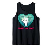 T-Shirt « Share The Love » pour Enfants, garçons et Filles, Cadeau ASL pour Femmes et Enfants Débardeur