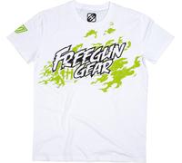 T-shirt SHOT FREEGUN GRUNGE blanc-vert L