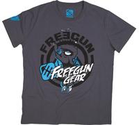 T-shirt SHOT FREEGUN TETRA gris-bleu-sw. M
