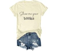 T-shirt « Show Me Your Books Show Me Your Books » pour amateur de livres, Jaune crémeux., 3XL