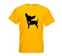 T-Shirt Silhouette Amour Chihuahua Imprimé Design Fun