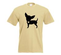 T-Shirt Silhouette Amour Chihuahua Imprimé Design Fun