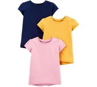 T-shirt - Simple joys by carter's - Lot de 3 - 100% Coton - Manches courtes - Fille 12 mois