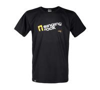 Singing Rock Backbone Arrow Short Sleeve T-shirt Noir L Homme
