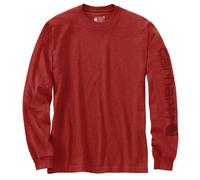 T-shirt Sleeve Logo manches longues - Rouge R66 - CARHARTT - EK231 M