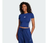 T-shirt slim 3 bandes Essentials Bébés Dark Blue / White 2XL