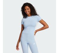 Adidas T-shirt Essentials 3 Stripes Slim manches courtes Bleu S Femme