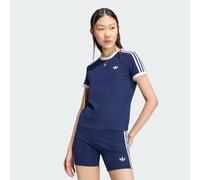 T-SHIRT SLIM 3 BANDES Night Indigo / White S