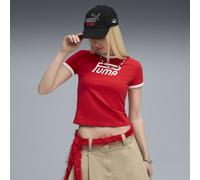 T-shirt slim à motif FUTURE.PUMA.ARCHIVE Femme, Vêtements, Rouge, XL XL