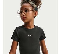 T-shirt slim court côtelé Nike pour ado (fille) Noir XS