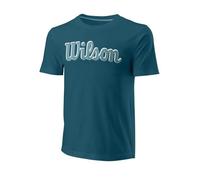 T-Shirt Slim En Coton Wilson Script - Blue Coral - Xl Multicolore