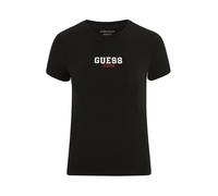 T-shirt slim en tricot côtelé brodé femme Guess M