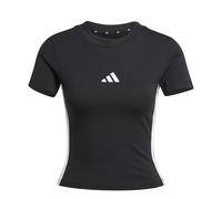 Adidas T-shirt Essentials Slim Baby 3 bandes manches courtes noir/blanc femme L