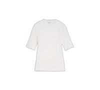 T-shirt slim froissÃ© structurÃ© femme Tom Tailor Denim Blanc S