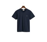 GANT T-shirt Shield manches courtes col V Bleu XL Homme