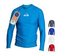 T-shirt slim manches longues iQ UV 300, vêtement anti-UV , M Turquoise