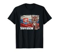 T-Shirt Slovaquie, Carte slovaque, Drapeau de la Slovaquie pour Femme T-Shirt