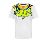 T-Shirt Sole Luna 46 Heritage pour Adulte, Blanc Moto GP (FR/ES, Alpha/Lettres, L, Taille Normale, Taille Normale, Blanc)