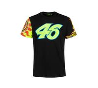 T-Shirt Sole Luna Rossifumi Heritage Vr46 Moto Gp Officiel Noir