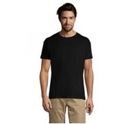 Sol's Tee-shirt Regent Homme Col rond Manches courtes 100% coton semi-peigné Noir Profond M