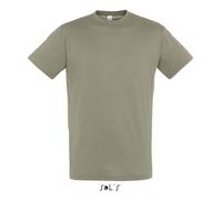 T-shirt - Sol's - Regent - Vert kaki - Manches courtes - Col arrondi L