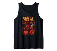T-Shirt Solve The Problem 9x7+4 Meme 6.7 Halloween Horreur M Débardeur
