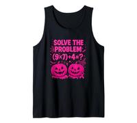T-Shirt Solve The Problem 9x7+4 Meme 6 7 We Wear Pink Débardeur