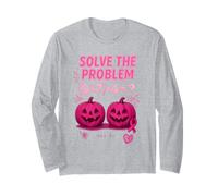 T-Shirt Solve The Problem 9x7+4 Meme 6 7 We Wear Pink Manche Longue