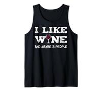 T-Shirt Sommelier « I Like Wine and Maybe 3 People » Débardeur