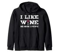 T-Shirt Sommelier « I Like Wine and Maybe 3 People » Sweat à Capuche