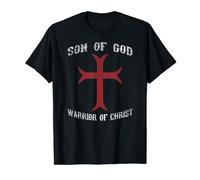 T-shirt « Son of God Warrior of Christ » religieux chevaliers templiers T-Shirt