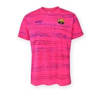 T-Shirt sous Licence FC Barcelone BARÇA Training Waves Fuchsia - Taille Adulte S