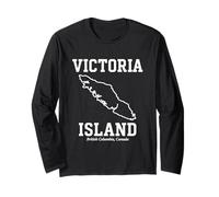 T-Shirt Souvenir Victoria Island British Columbia Canada Manche Longue