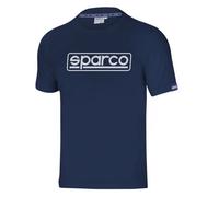 T-shirt Sparco Frame manches mi-longues TG L chemise en coton bleu marine