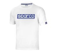 Sparco T-shirt Original 01327BI1S manches courtes coton blanc logo Taille S Unisexe Adulte