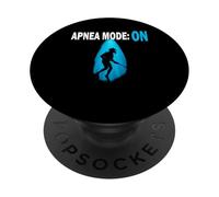 T-Shirt Spearfishing Plongée Apnea Mode on PopSockets PopGrip Adhésif