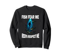 T-Shirt Spearfishing Plongée Fish Fear Me Reefs Respect Me Sweatshirt