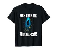 T-Shirt Spearfishing Plongée Fish Fear Me Reefs Respect Me T-Shirt