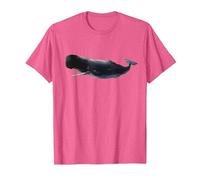 T-Shirt Sperm Whale Ocean Love Whale T-Shirt, Homme, Rose Chiné, M