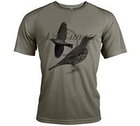 t-Shirt Sport Chasse Motif grive [avec Texte Personnalisable]